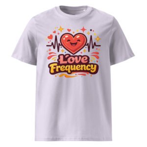premium organic cotton t shirt ( love frequency.)