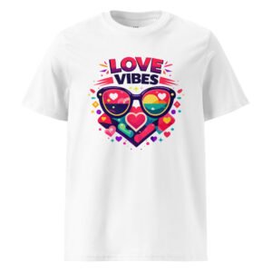 premium organic cotton t shirt (love vibes)