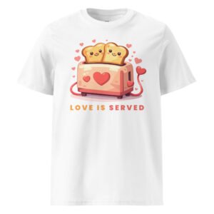 "Love is served" Premium Organic T-Shirt
