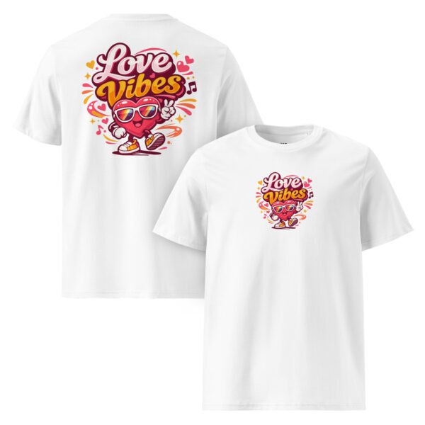 "Love vibes" Super Premium Double-Print T-Shirt