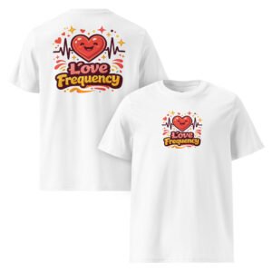 "Love frequency" Super Premium Double-Print T-Shirt