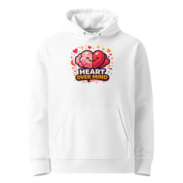 "Heart over mind" Super Premium Heavyweight Organic Hoodie