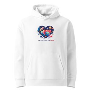 "Intergalactic love" Super Premium Heavyweight Organic Hoodie