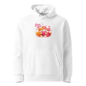 "Love you" Super Premium Heavyweight Organic Hoodie