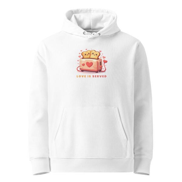 "Love is served" Super Premium Heavyweight Organic Hoodie