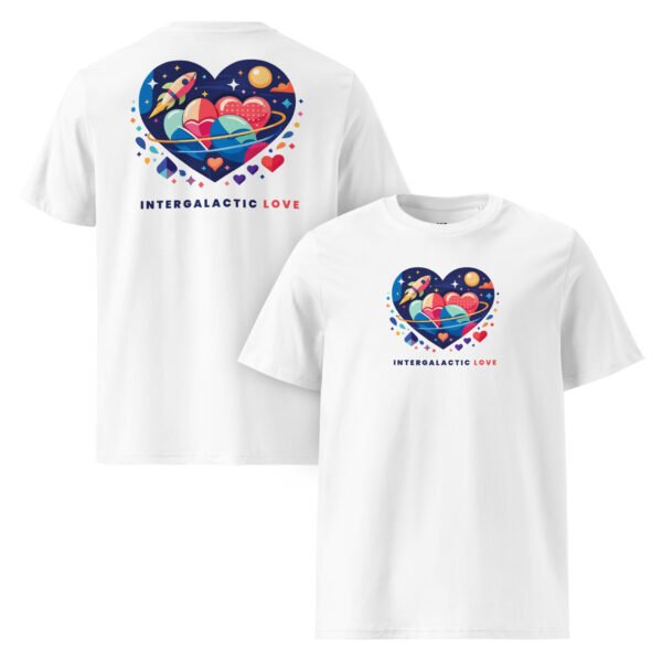 "Intergalactic love" Super Premium Double-Print T-Shirt