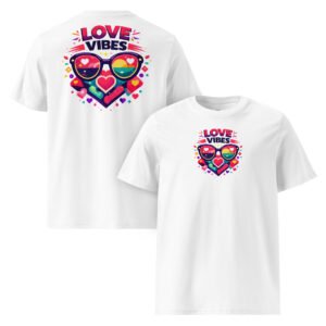 "Love vibes" Super Premium Double-Print T-Shirt