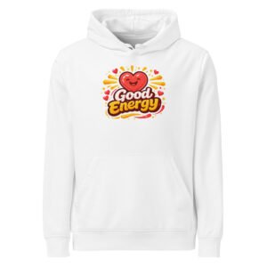 "Good energy" Premium Midweight Organic Hoodie