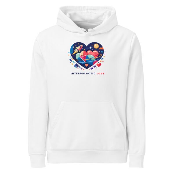 "Intergalactic love" Premium Midweight Organic Hoodie