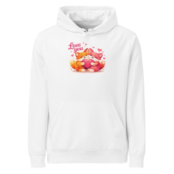 "Love you" Premium Midweight Organic Hoodie
