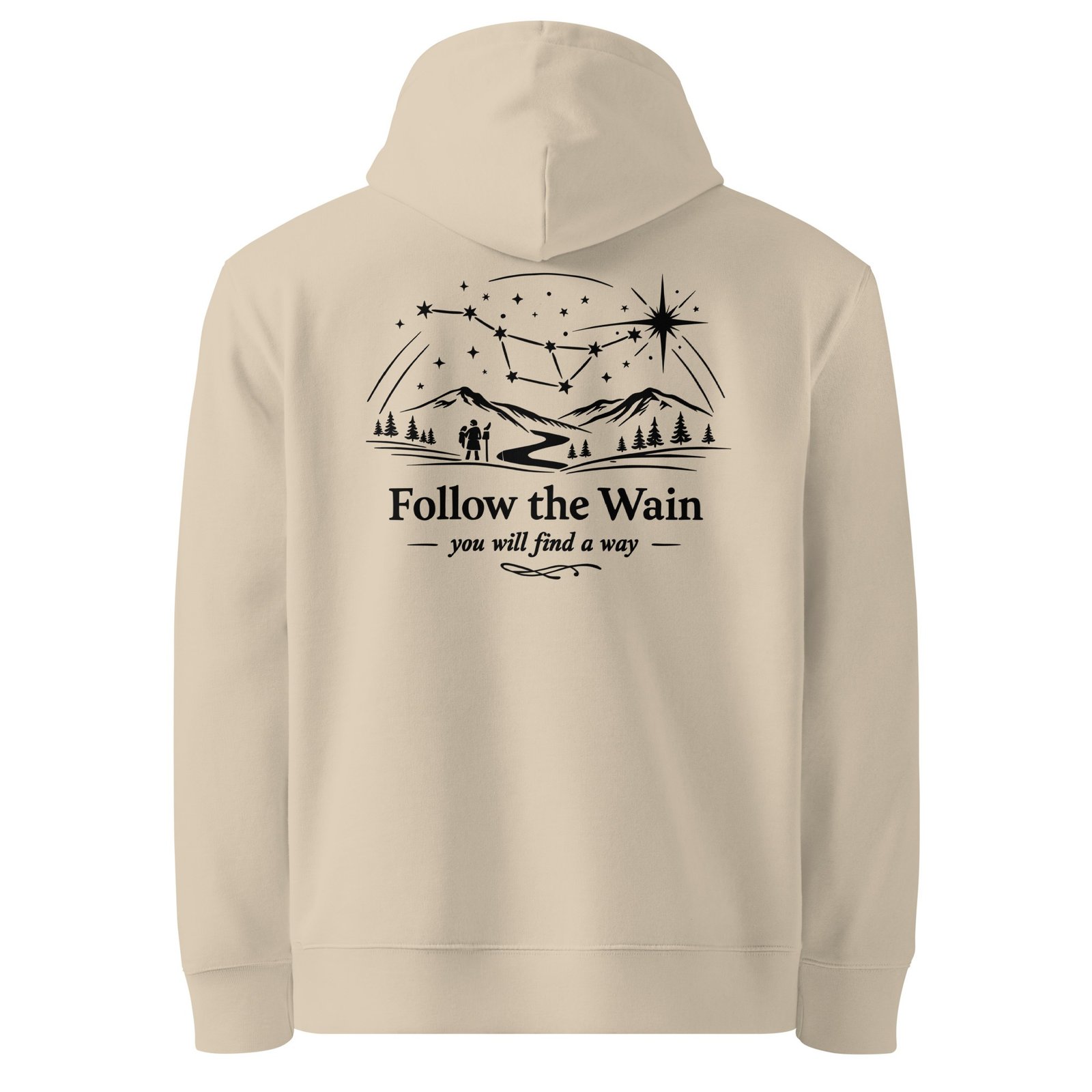 "Follow the Wain" Super Premium Heavyweight Organic Hoodie - Image 4