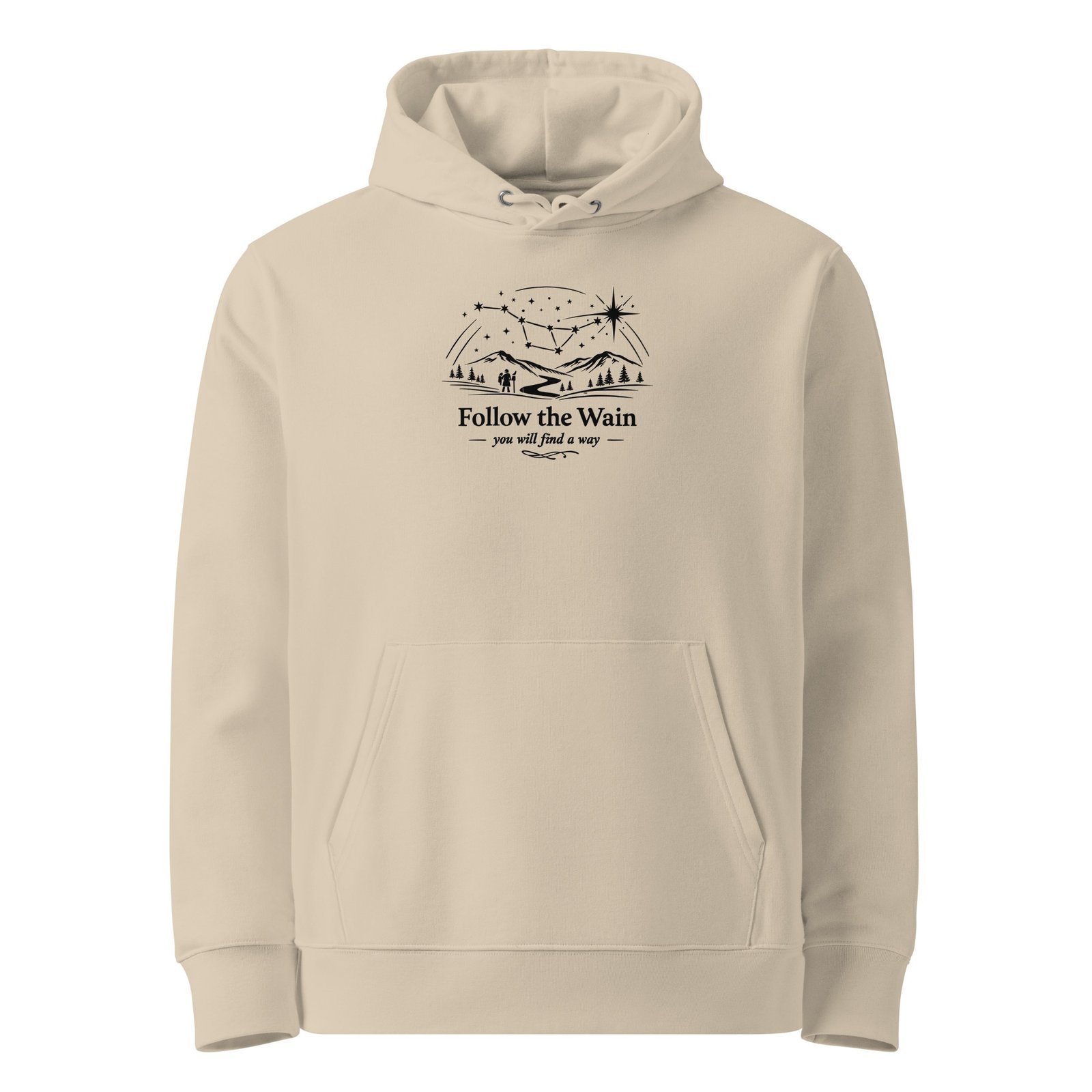"Follow the Wain" Super Premium Heavyweight Organic Hoodie - Image 3