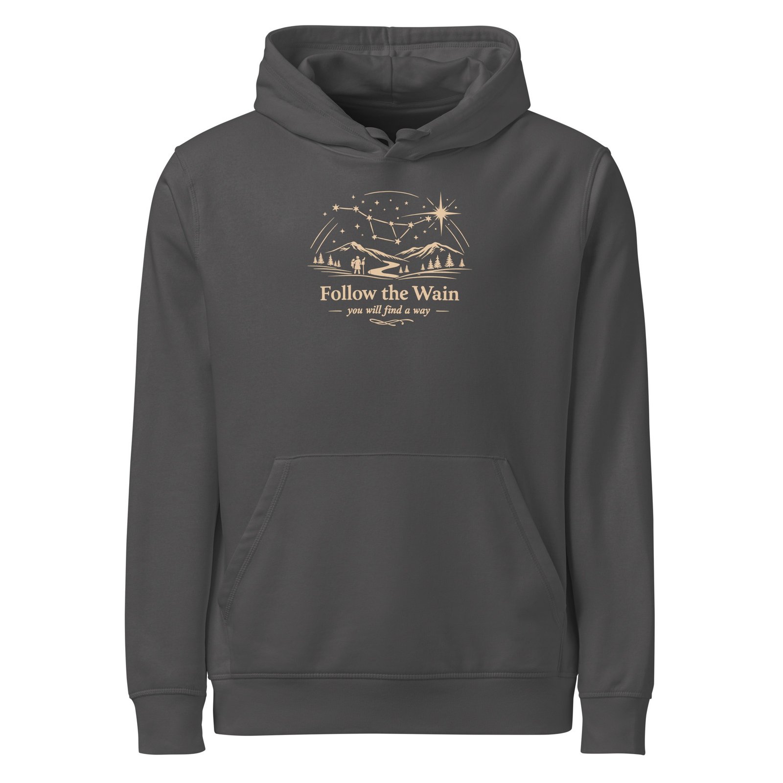 "Follow the Wain" Premium Midweight Organic Hoodie - Image 7