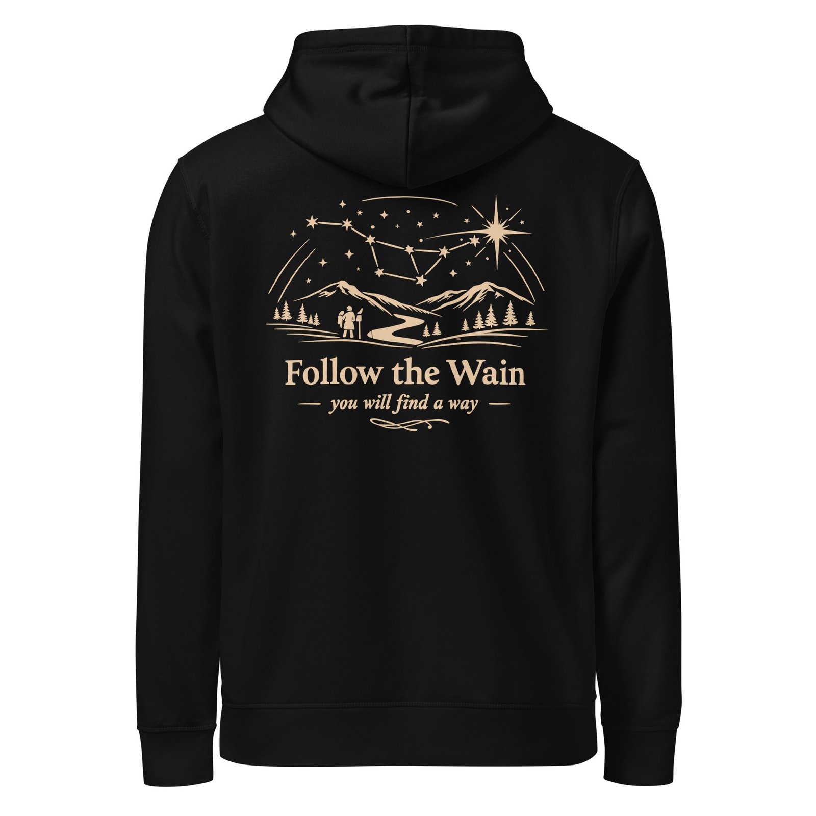 "Follow the Wain" Premium Midweight Organic Hoodie - Image 3