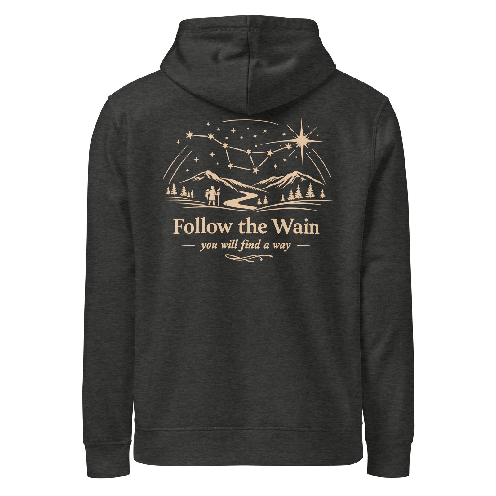 "Follow the Wain" Premium Midweight Organic Hoodie - Image 6