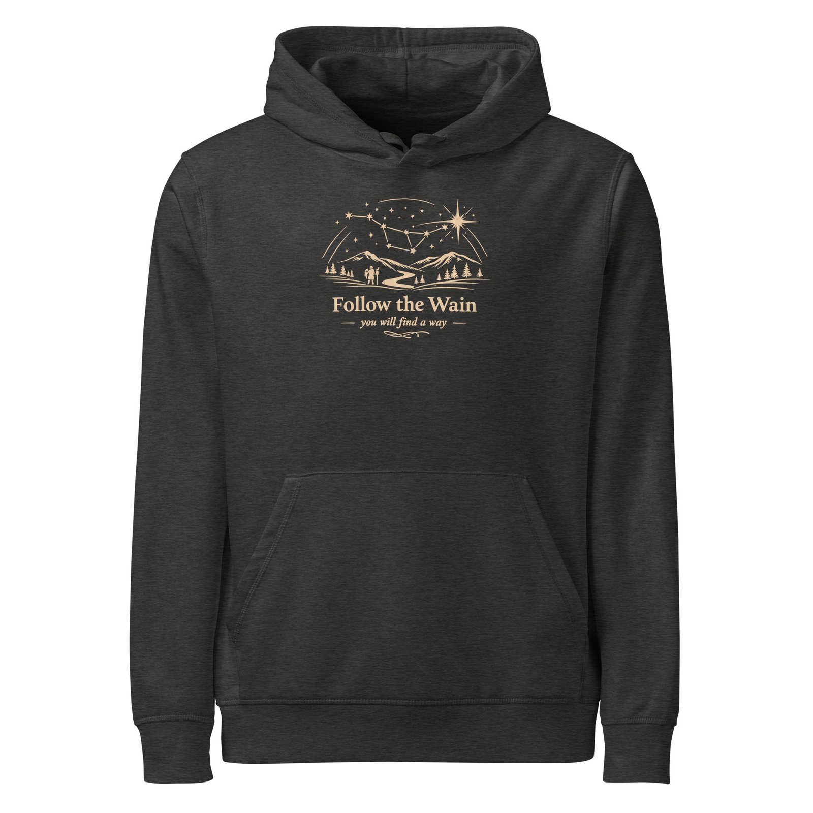 "Follow the Wain" Premium Midweight Organic Hoodie - Image 5