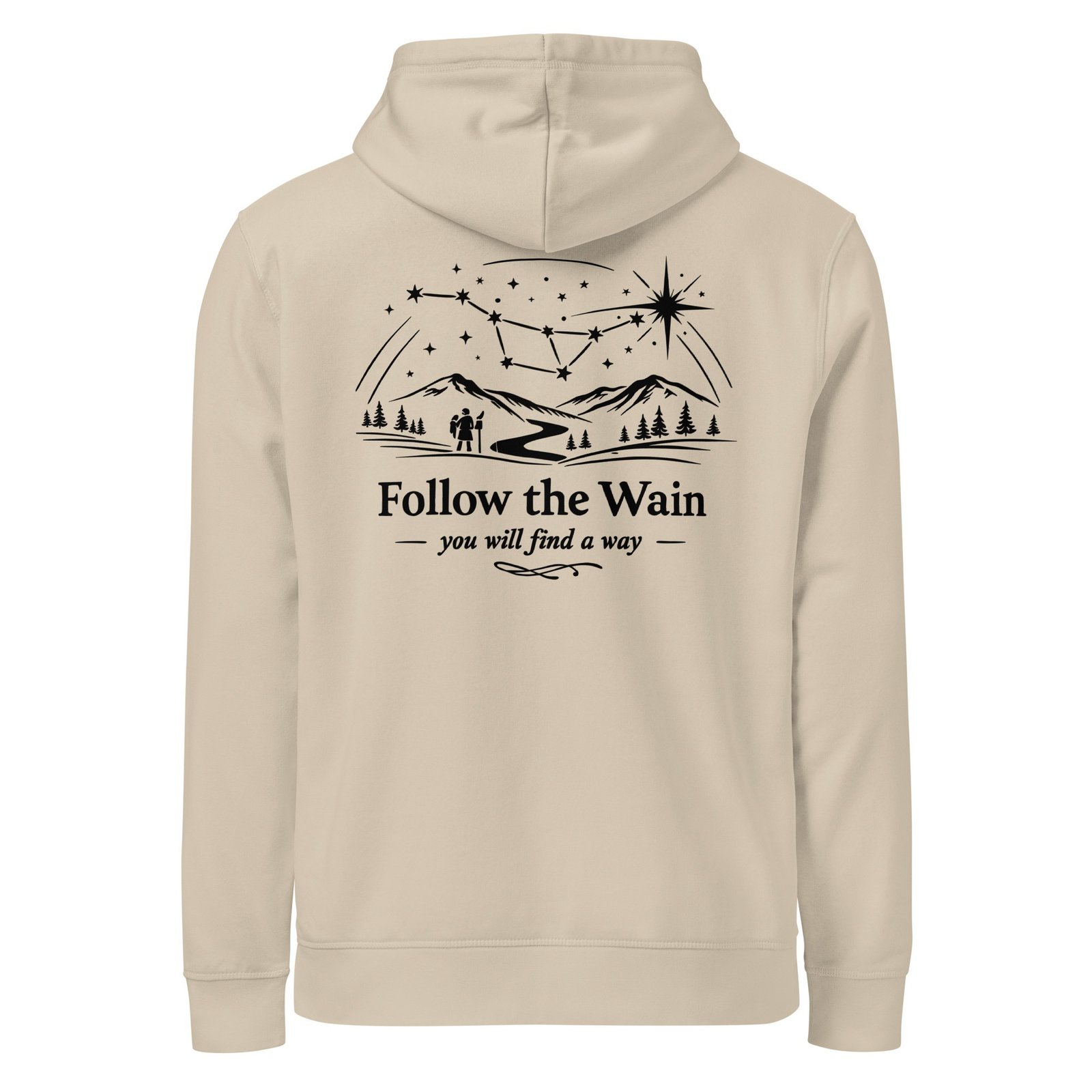"Follow the Wain" Premium Midweight Organic Hoodie - Image 4